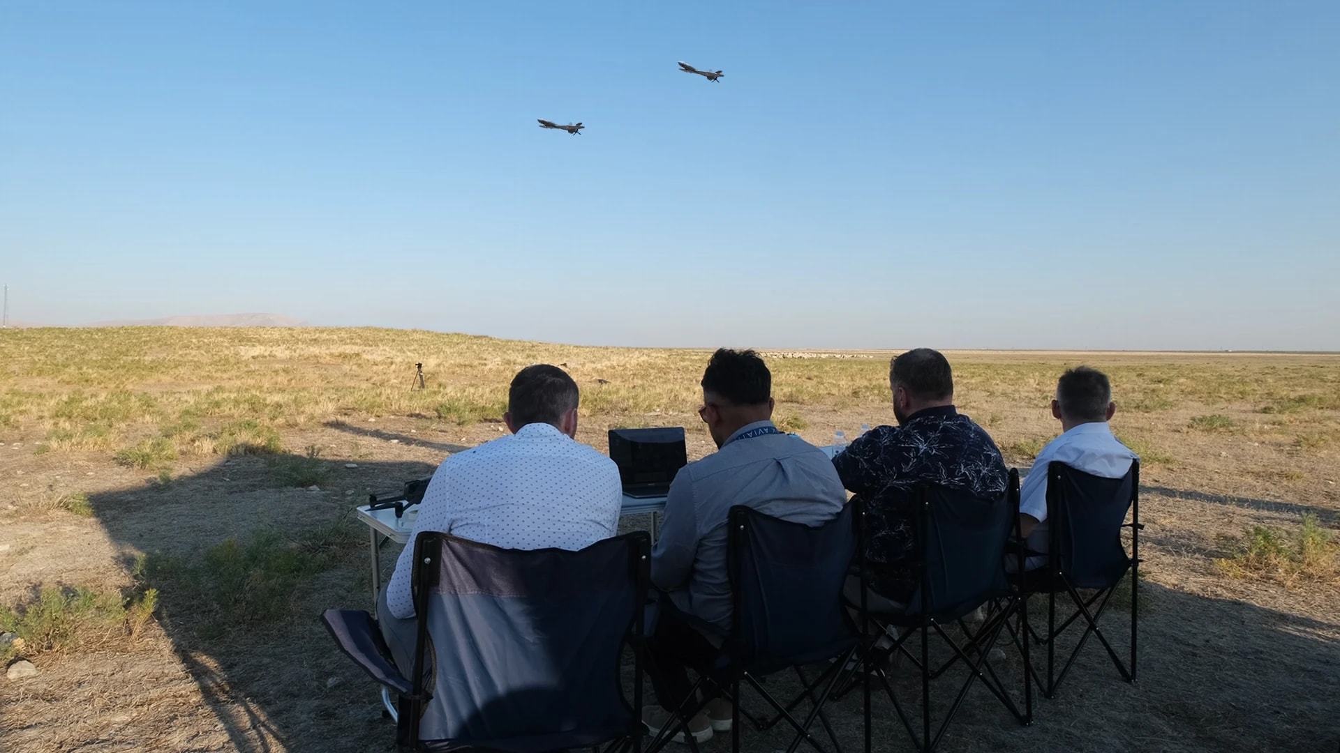 IRYDA+ X1 military drones during the Phase I UAV demonstration in Konya, Türkiye